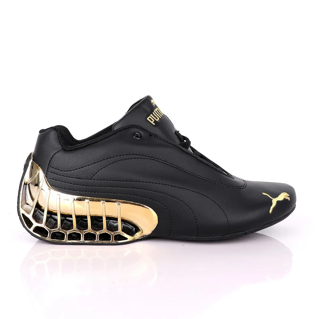 Black Puma Future Super GT Sneakers -Gold