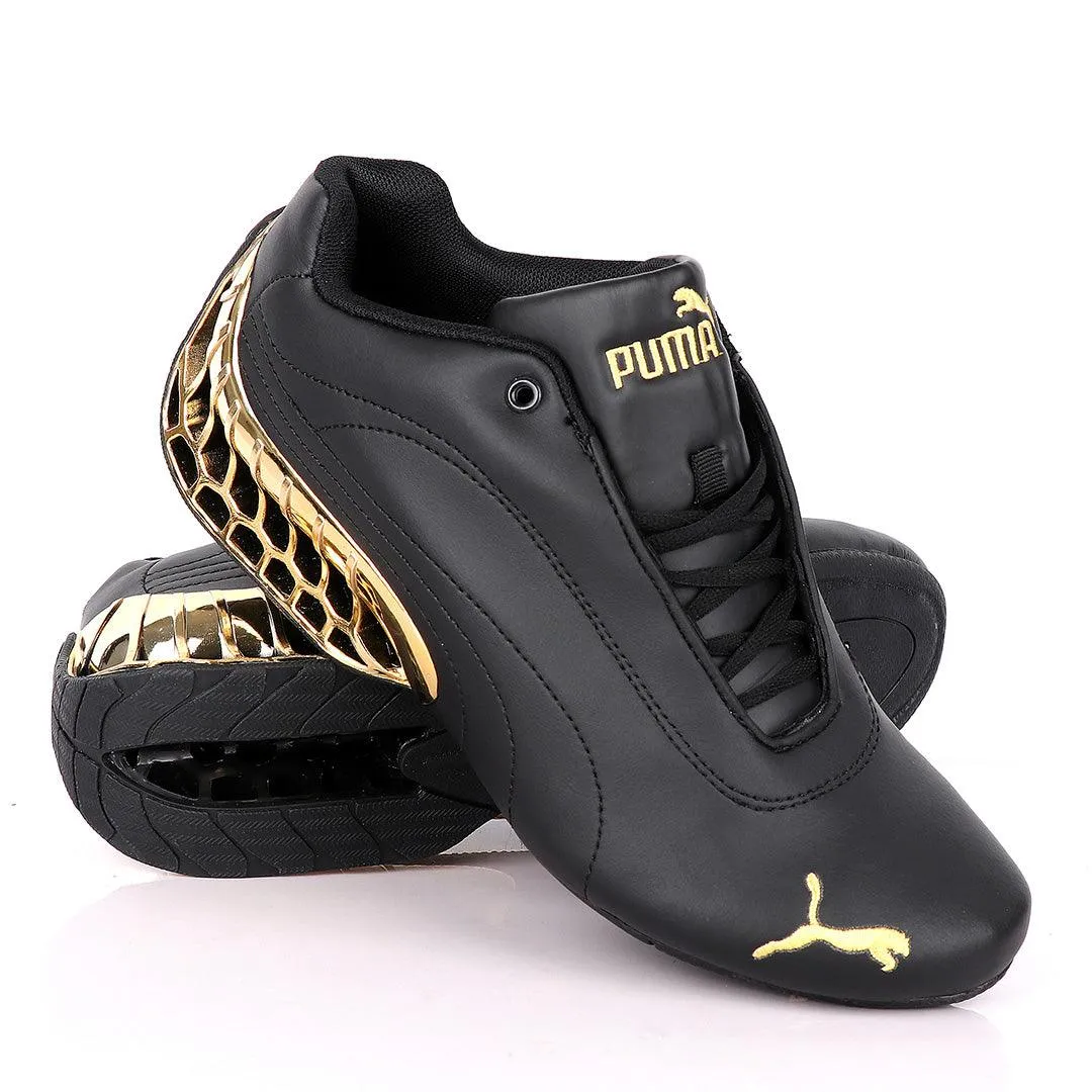 Black Puma Future Super GT Sneakers -Gold