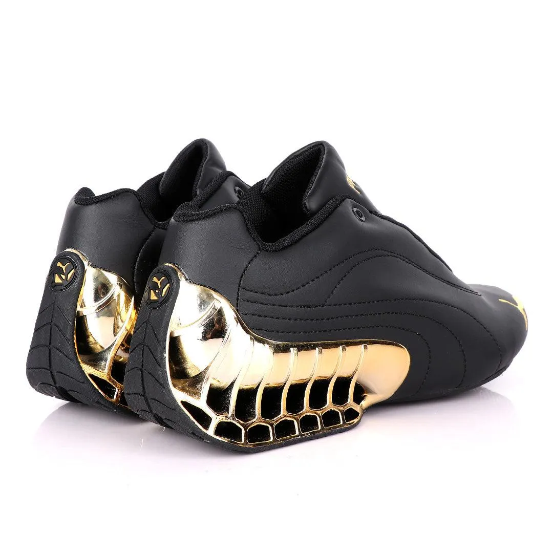 Black Puma Future Super GT Sneakers -Gold