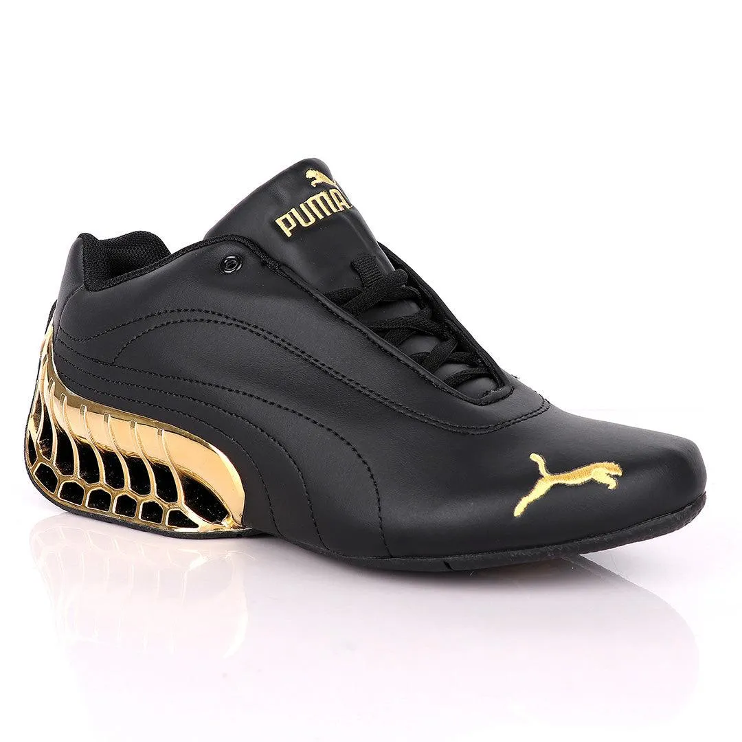 Black Puma Future Super GT Sneakers -Gold