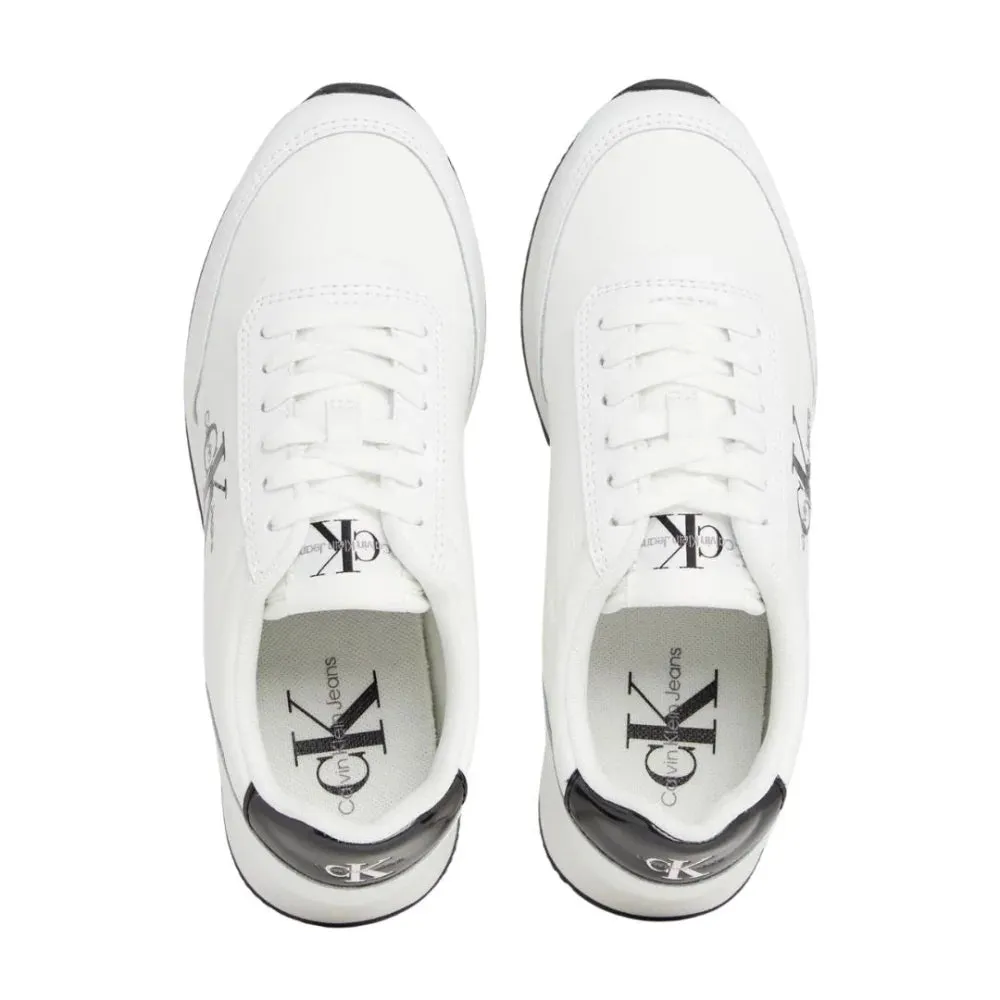 Calvin Klein Jeans Runner Low Lace Mix ML Met Women YW0YW01370-WHTBLK