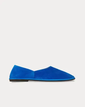 Canal Suede Electric Blue Slip Ons