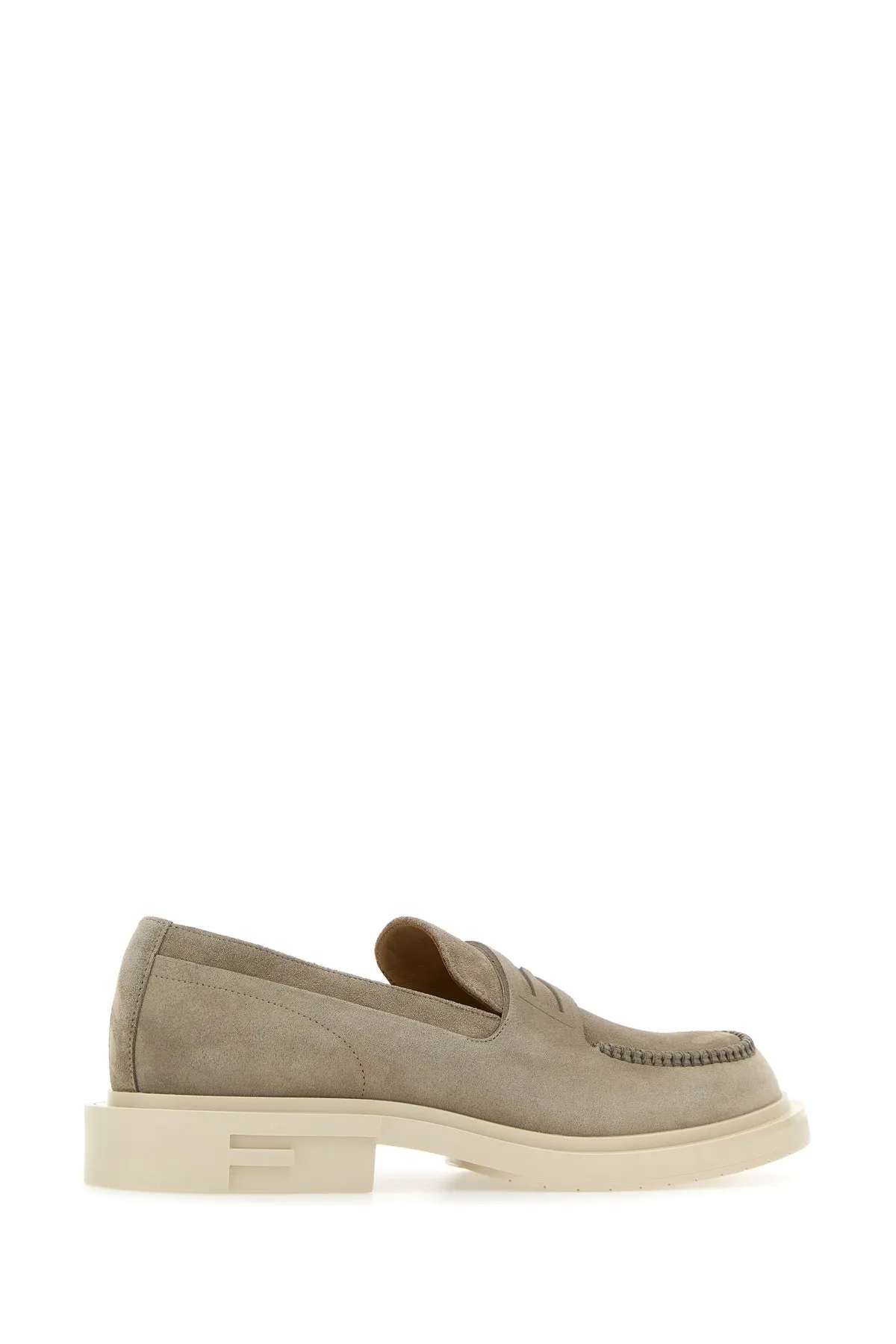 Dove grey suede Frame loafers