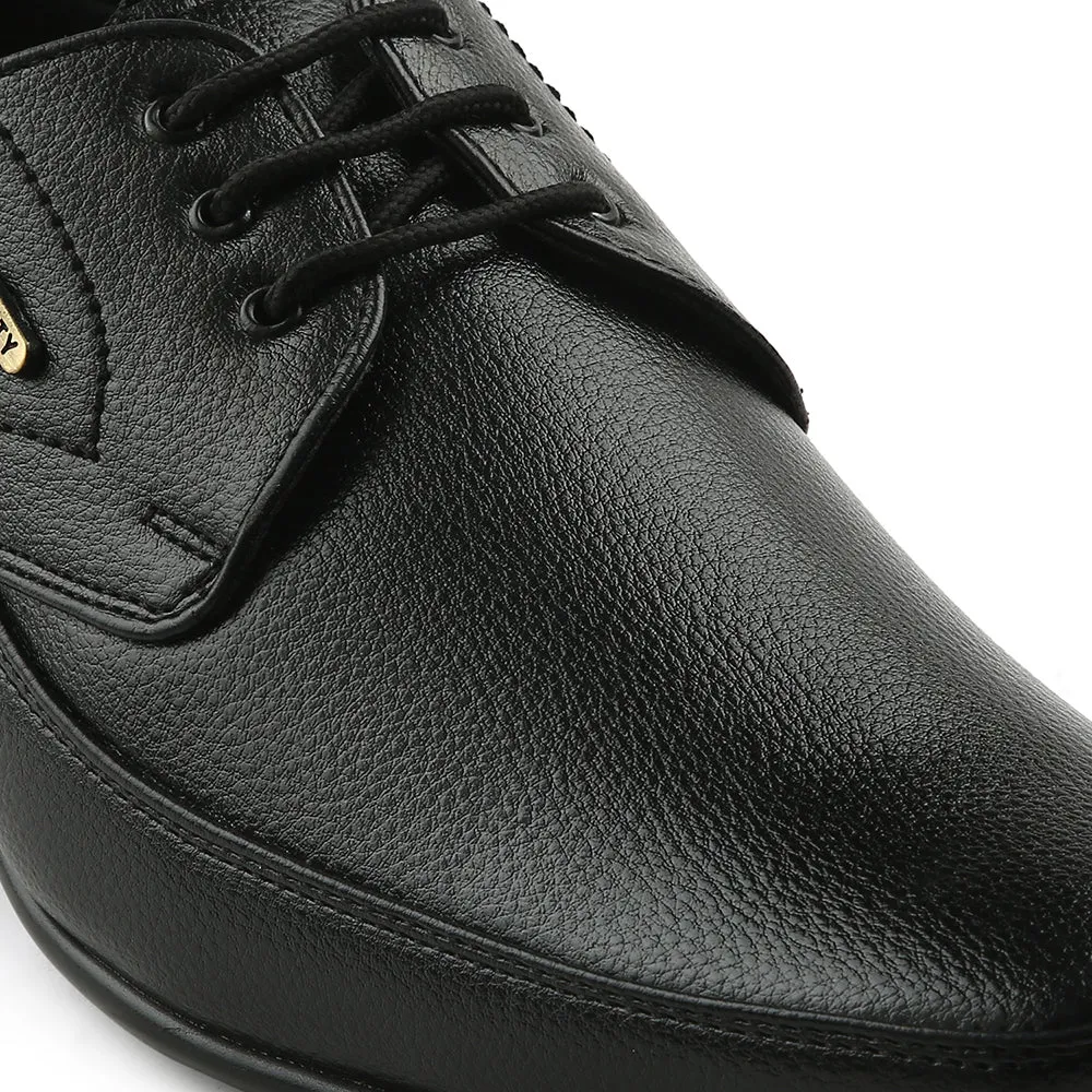 Fortune Black Formal Lacing Oxford Shoes For Men H202-01 By Liberty