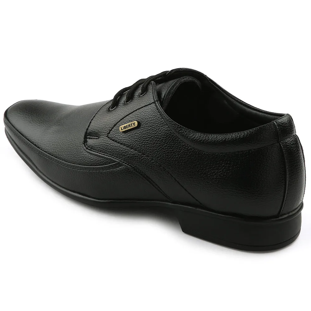Fortune Black Formal Lacing Oxford Shoes For Men H202-01 By Liberty