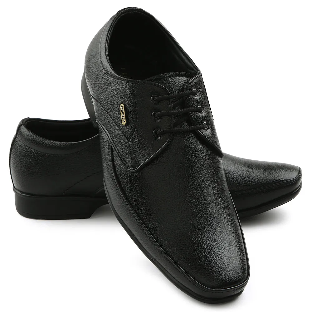 Fortune Black Formal Lacing Oxford Shoes For Men H202-01 By Liberty