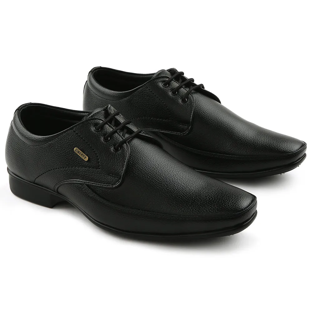 Fortune Black Formal Lacing Oxford Shoes For Men H202-01 By Liberty