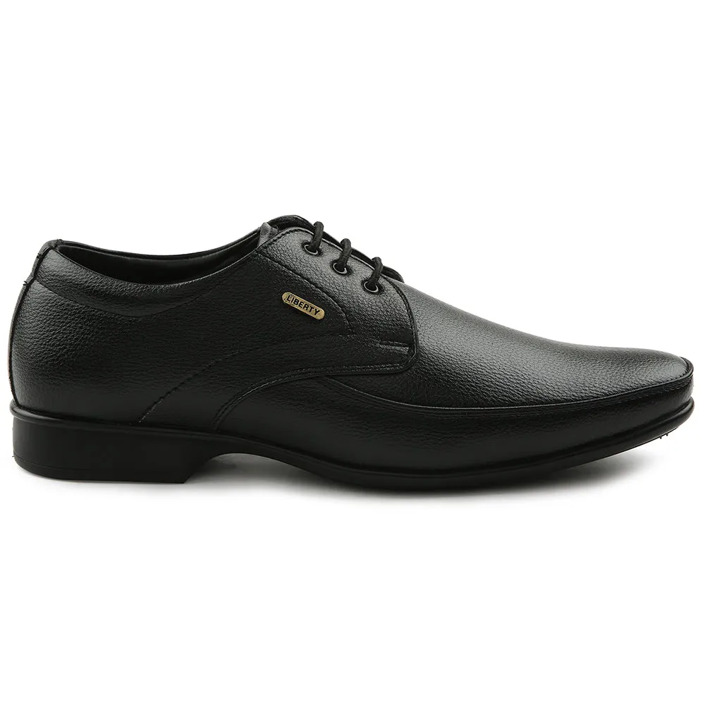 Fortune Black Formal Lacing Oxford Shoes For Men H202-01 By Liberty