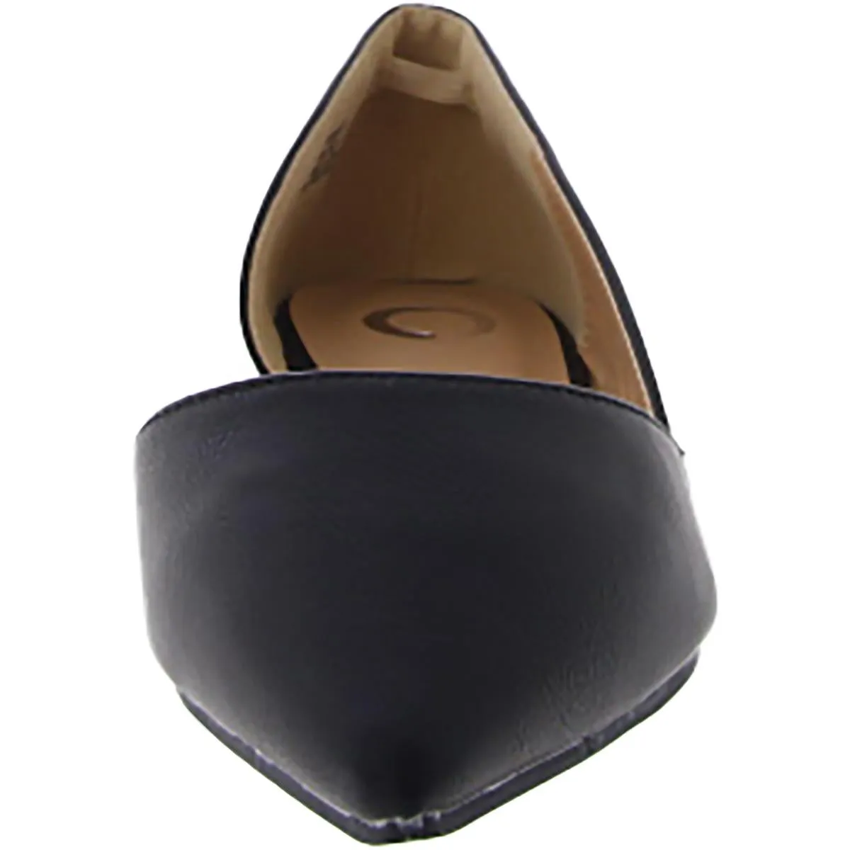 Journee Collection Womens Comfort Insole Faux Leather Flat Shoes