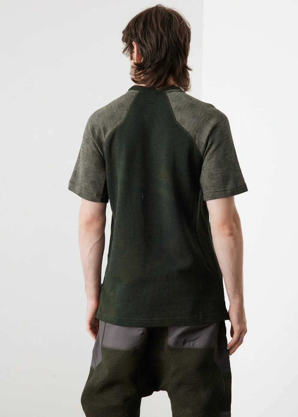 Knitted Pocket T-Shirt