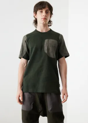 Knitted Pocket T-Shirt