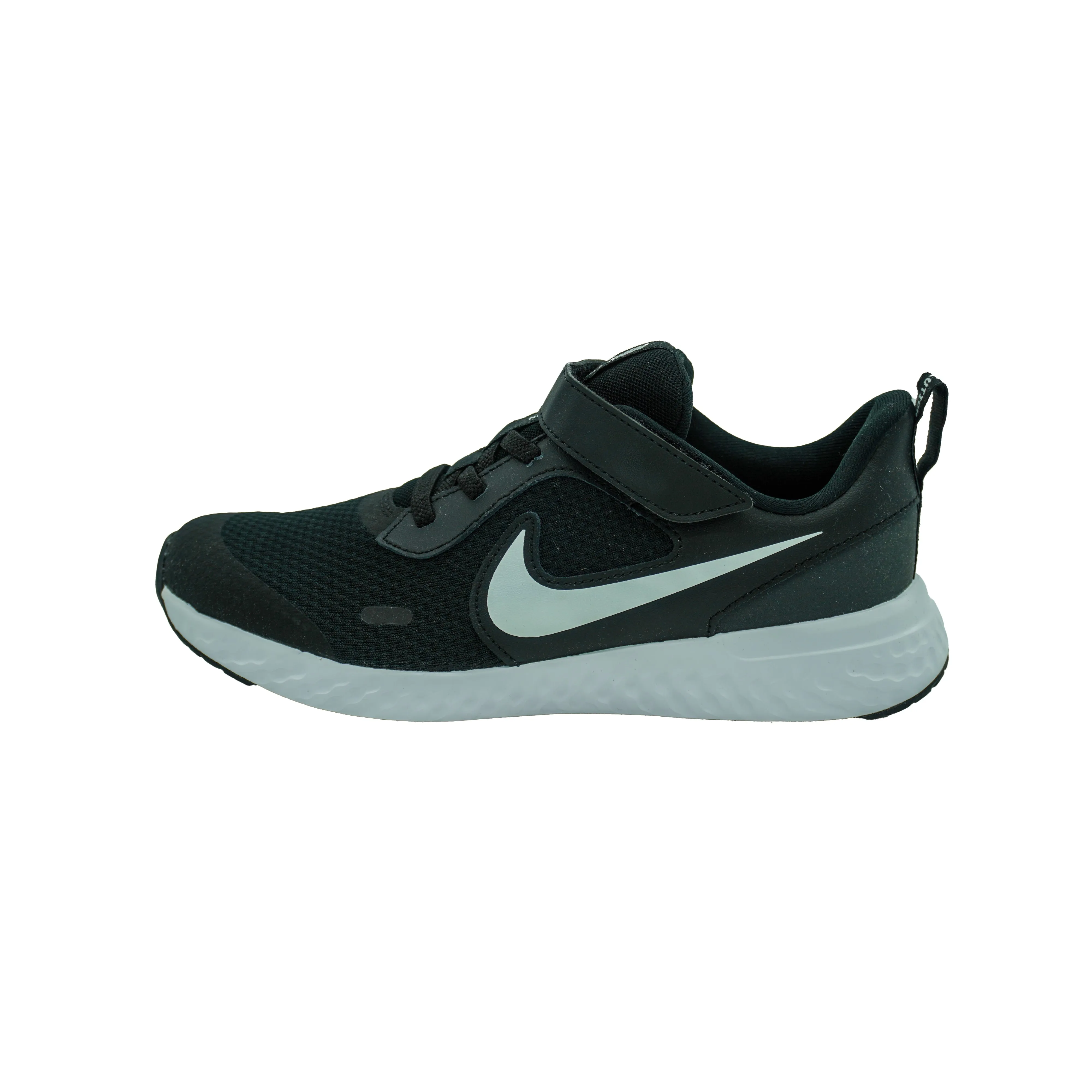 Nike Kid's Revolution 5 Running Athletic Shoes Black White Size 3Y