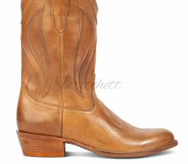 Original Thomas Western leather cowboy boots for men