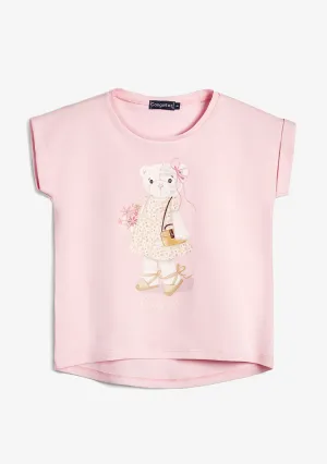 Pink Flower Bear T-Shirt
