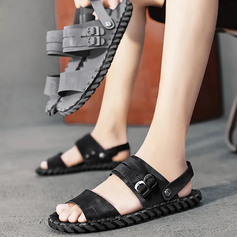 Sohiwoo Summer New Breathable Beach Shoes, Anti slip and Durable Soft Sole, Casual and Sports Dual Use, External Wear, Sandal Slippers